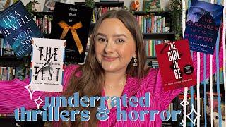 thriller book recommendations 2023 | 12 underrated thriller and horror recs that deserve more hype!!