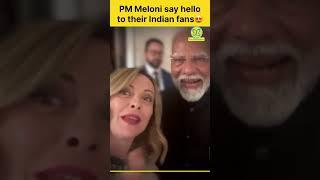 She breaks the internet every time when meets the Prime Minister. #melodi #pmmeloni #pmmodi