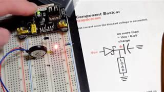 Electronics Schottky diode 15SQ045 beginner basics used in a supercapacitor charging circuit