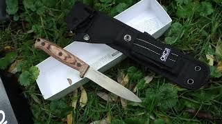 Ontario bushcraft field knife unboxing and specs