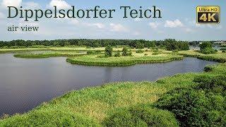 Dippelsdorfer Teich Luftansicht/ Dippelsdorfer Pond air view (4K Ultra HD)