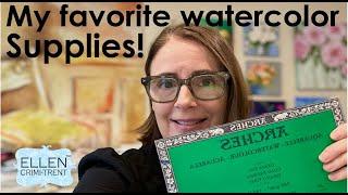 All my favorite Watercolor Supplies!