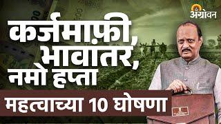 Budget 2025 : अजितदादांनी अर्थसंकल्पात शेतकऱ्यांना नेमकं काय दिलं ? | Ajit Pawar Speech | Agrowon