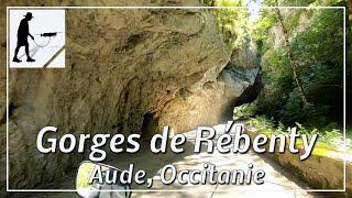 Gorges de Rébenty, Balcony Road D107, Aude, Occitania, France - by motorcycle and drone