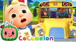 The Wheels on the Bus SHORT VERSION |  CoComelon | Cartoons for Kids - Explore With Me!