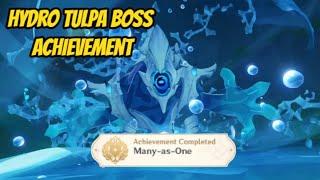 Genshin Impact 4.2 Hydro Tulpa Achievement : Many-as-One