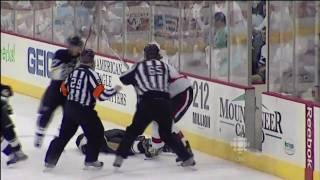 Andy Sutton DESTROYS Jordan Leopold - Apr 16th 2010 (HD)