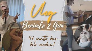 BENİMLE İKİ GÜN | Günlük Vlog, Ödem Atma ve Kilo Verme Sürecim, Yediklerim, Rutinlerim