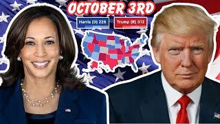 Trump vs Harris *UPDATED* 2024 US Election Prediction | October 3rd