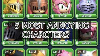 5 Most ANNOYING Characters in Sonic Forces Speed Battle (with memes)