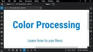 Bluebeam Revu: Color Processing