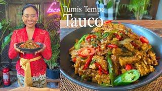 Vegetarian Tumis Tempe Tauco, Stir Fry Tempeh with Tauco