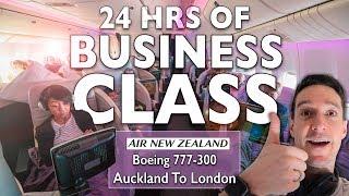 24 HOURS of BUSINESS CLASS! Air New Zealand NZ2 Auckland to London | Boeing 777-300