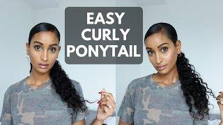 EASY CURLY PONYTAIL!!!! | Segen Misghina