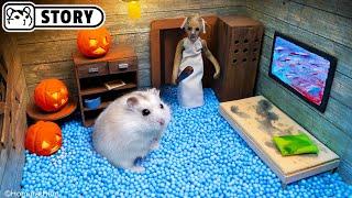  Hamster Escapes the Granny Maze for Pets on Halloween  Homura Ham