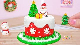 Beautiful Miniature Fondant Christmas Cake Recipe Decorating ️ Holiday Cake Ideas By Mini Cakes