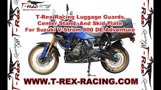 T-Rex Racing Center Stand, Skid Plate, And Luggage Guards For Suzuki V-Strom 800 DE Adventure