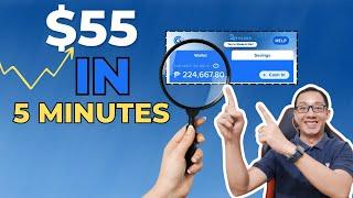 KUMITA SA GCASH NG $55 OR P3,162 IN JUST 5 MINUTES | KUMITA NG PERA SA ONLINE