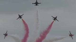 4K | Awesome Display TURKISH STARS at Danish Air Show 2016