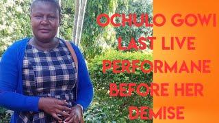 MONICA ASINGO OCHULO GOWI LAST LIVE PERFORMANCE