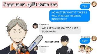 haikyuu texts: Kageyama spills some tea