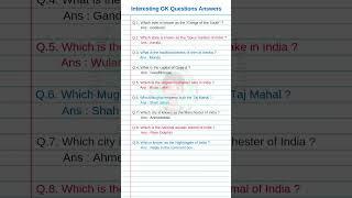 Who is known as the Nightingale of India  | GK Questions in English short #shorts