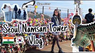 Namsan Tower Seoul South Korea  | Exploring Han river | Indian in Korea 