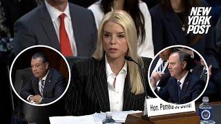 Pam Bondi gets into fiery clash with Democratic senators during confirmation hearing