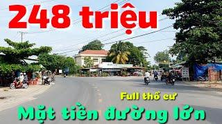 Đất mặt tiền giá rẻ 248 triệu full thổ cư đường nhựa lớn ở xã Long Phước huyện Bến Cầu tỉnh Tây Ninh