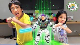 Buzz Lightyear Voice Control Robot with Ryan's World!