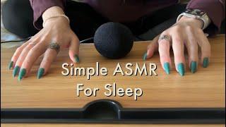 ASMR Wood/Plastic Table Tapping & Scratching, No Talking