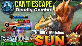 You Can't Escape! Sun Insane 9,000+ Matches - Top 1 Global Sun by Ryo. Yamadaツ - Mobile Legends