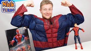 Человек Паук из коробки Marvel Legends | Смешное видео с игрушкой Spider-man