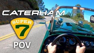 1996 Caterham Super Seven POV - Lotus Twin Cam Sounds