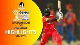 Highlights | Afghanistan vs Zimbabwe | 5th T20 | Bangladesh Tri-Series 2019