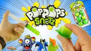 Nouveau Poppops Snotz Les bulles de slime à éclater Pop Pops Bandai Jouet unboxing