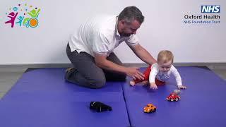 Practising crawling with your baby