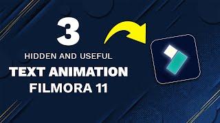 3 Hidden And Useful Text Effects On Filmora 11