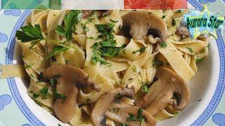 Recipe: Tagliatelle with Champignon mushrooms