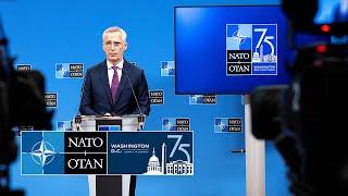 NATO Secretary General press conference ahead of the NATO Summit in Washington , 05 JUL 2024
