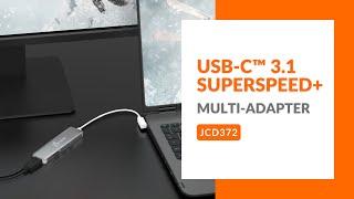 j5create USB-C™ 3 1 SuperSpeed+ Multi Adapter | Model: JCD372