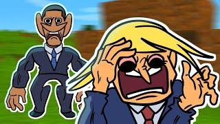 US Presidents Play Minecraft but it's animated