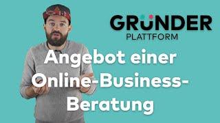 Das Angebot einer Online-Business-Beratung