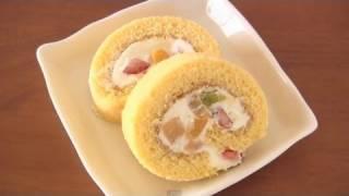 How to Make Japanese Roll Cake (Swiss Roll Recipe) | OCHIKERON | Create Eat Happy :)