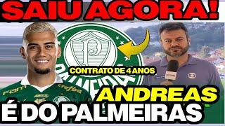 ADREAS PERREIRA É DO PALMEIRAS! VERDÃO ACERTA CONTRATAÇÃO PARA 2025! ULTIMAS NOTICIAS DO VERDÃO!