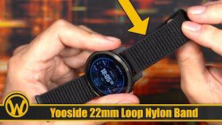 Yooside Nylon Loop Band for Garmin Watches 22mm