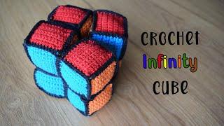 Crochet Infinity Cube | How to Crochet a Rainbow Infinity Cube Fidget Toy