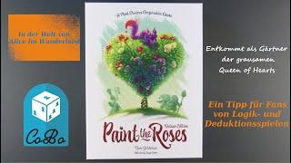 Paint the Roses - Ein kniffliger Geheimtipp für Deduktionsfans - Regeln und Review - Deutsch