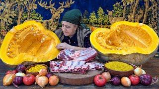 Simple Life in an Old Azerbaijani Village | Daily Routine and Simple Meals | Village Life in Winter