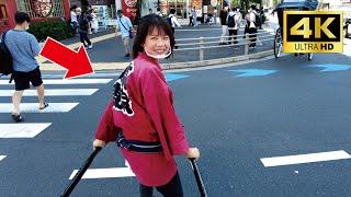 A cute Japanese girl Misa-chan guided me around Asakusa's Mt Fuji by rickshaw @Japanese_girl_Misa